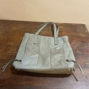 Relic Women's Gray Faux Leather Shoulder Bag with Multiple Zipper Pockets​​​